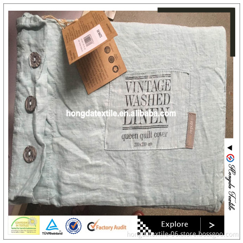 hot sale high quality pure linen vintage washed bedding sets for australia
